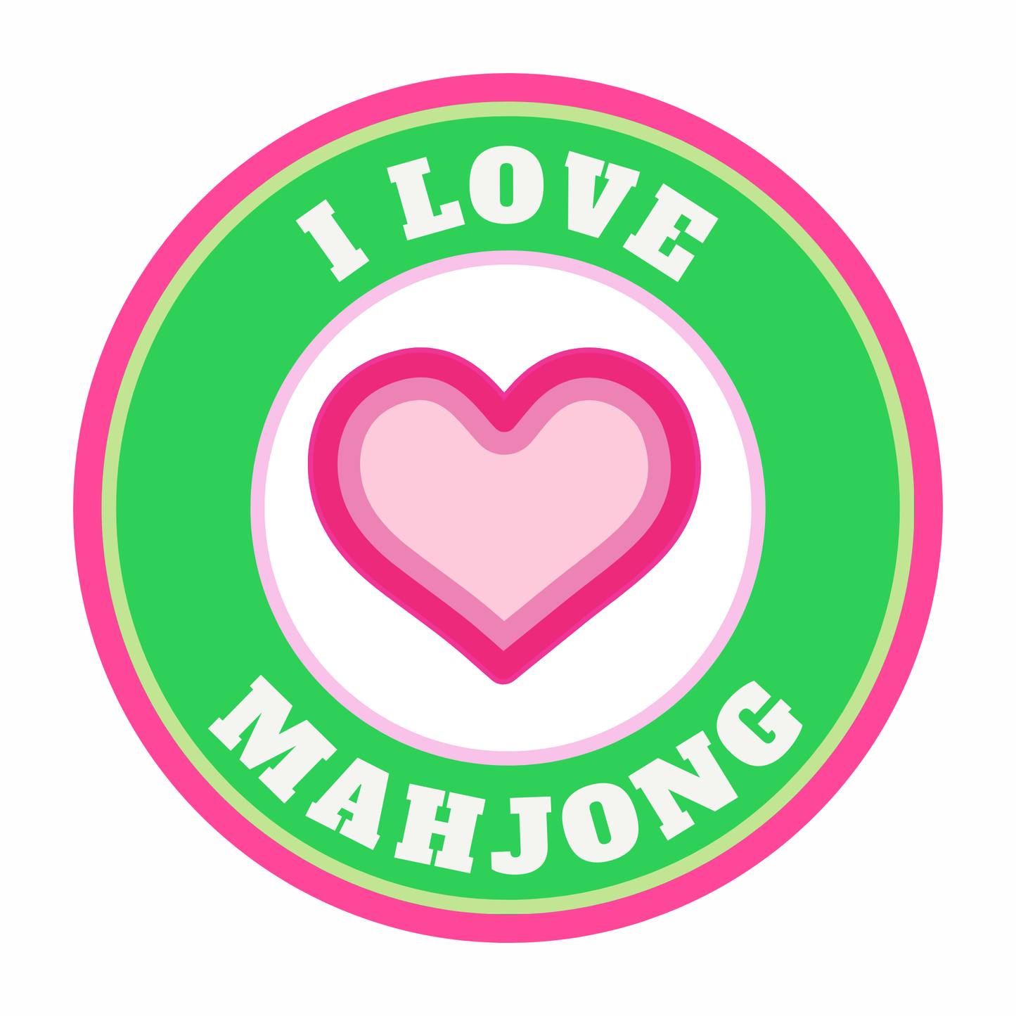 I Love Mahjoing Magnet