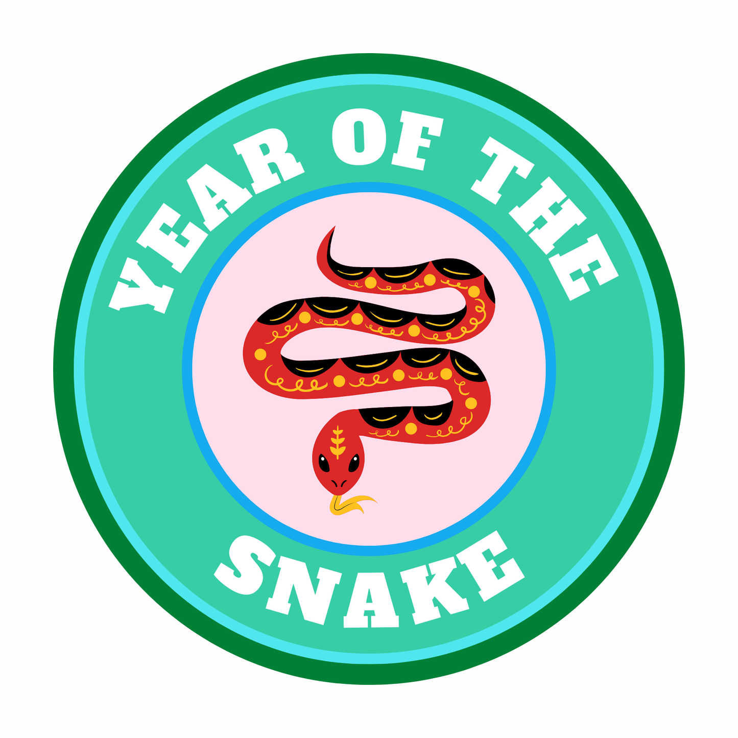 Year of the Snake Merit Sticker (Sold in sets of 20)