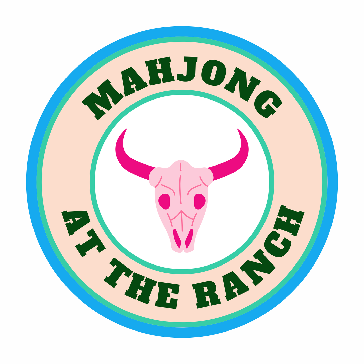 Mahjong At The Ranch Magnet