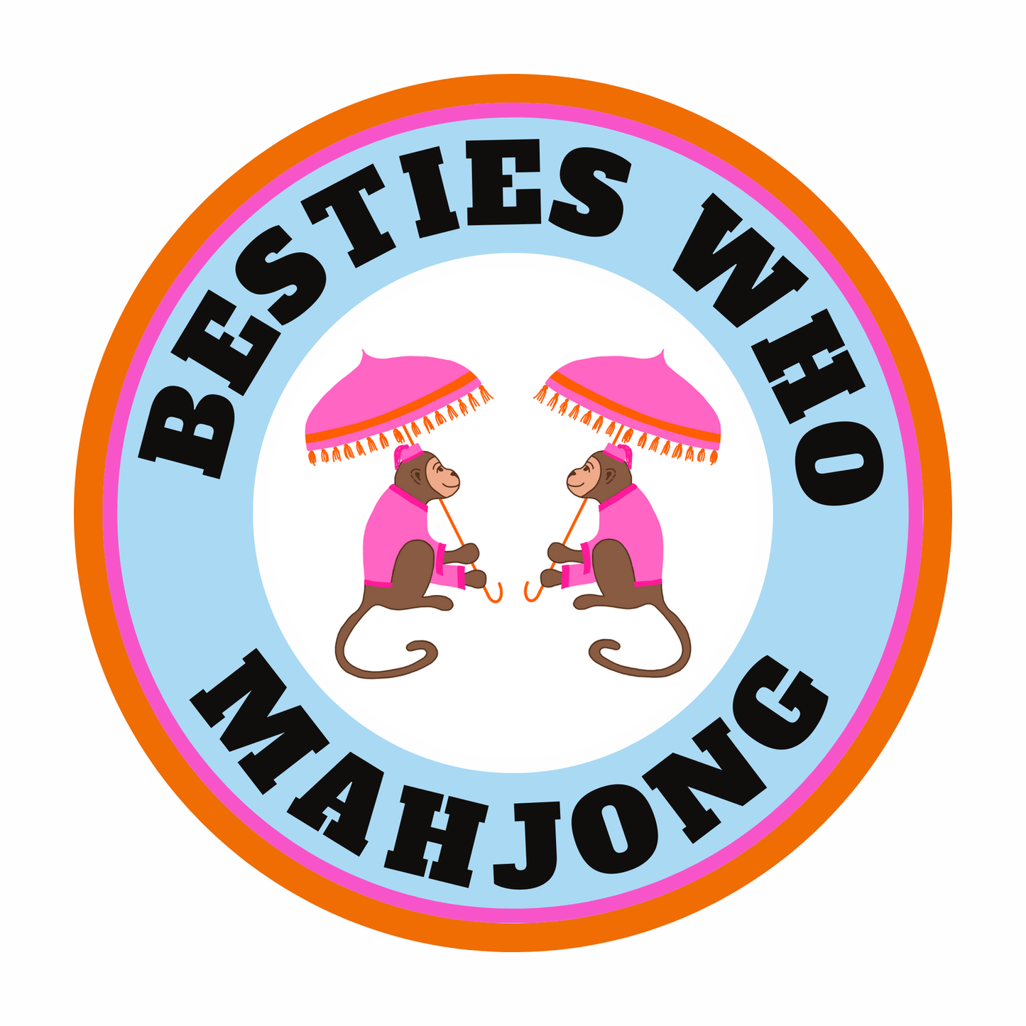 Besties Who Mahjong Magnet