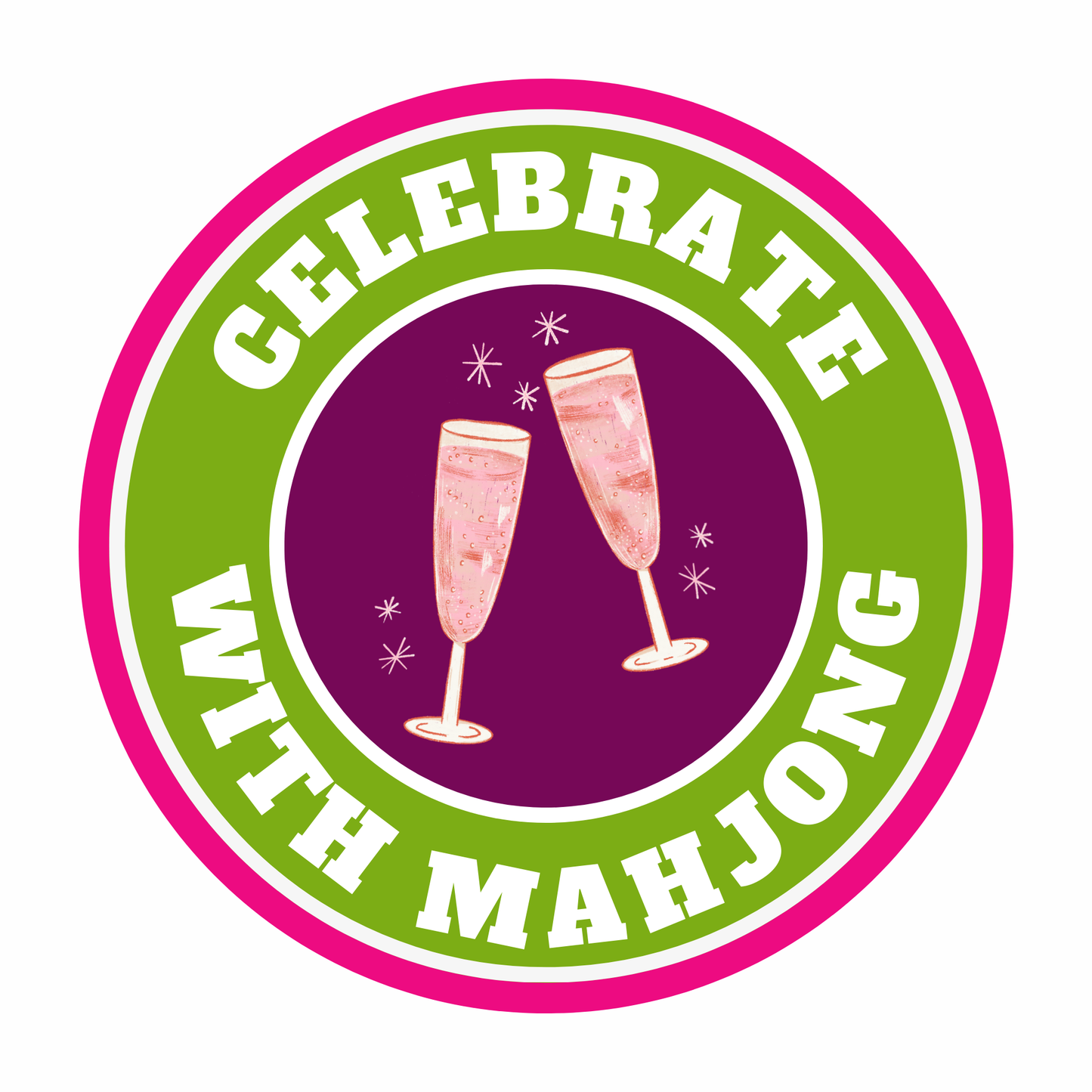Celebrate With Mahjong Magnet