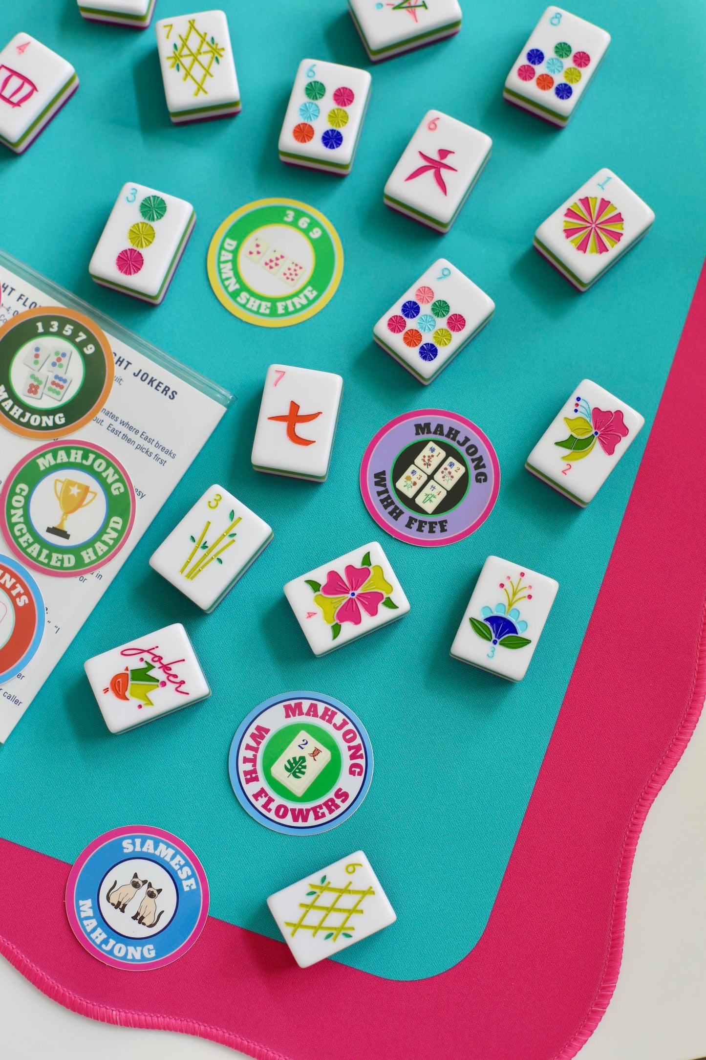 Mahjong with Flowers (Sold in Sets of 20)