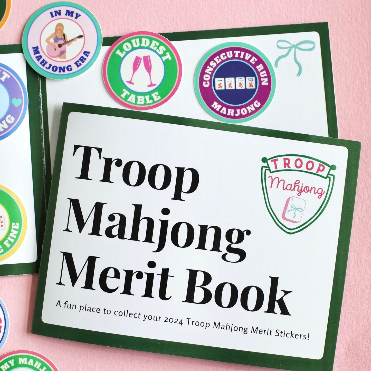 Troop Mahjong Merit Sticker & Booklet Starter Pack