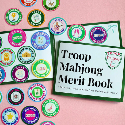 Troop Mahjong Merit Stickers (31 options - Sold Individually)