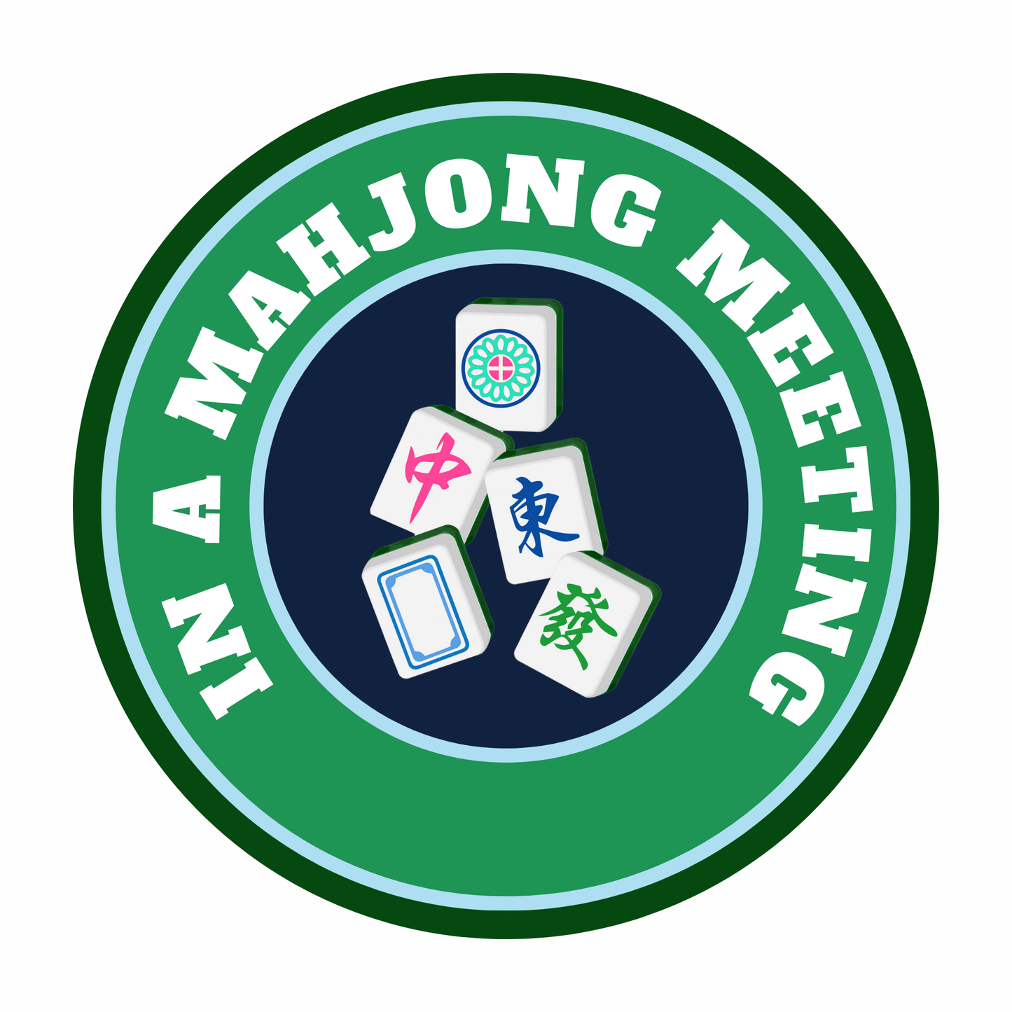 In a Mahjong Meeting Magnet