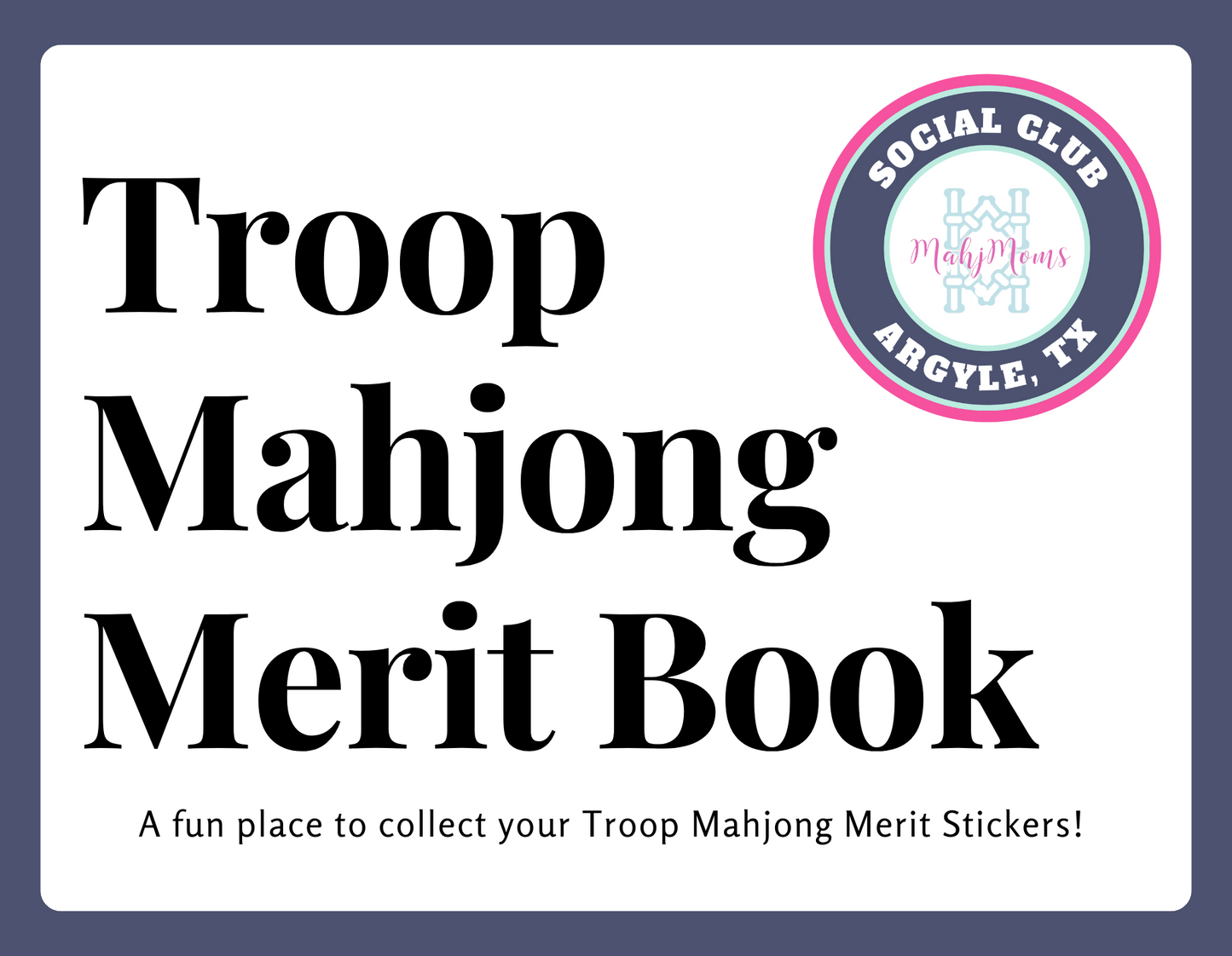 Troop Mahjong Merit Card (Sold in Sets of 4)