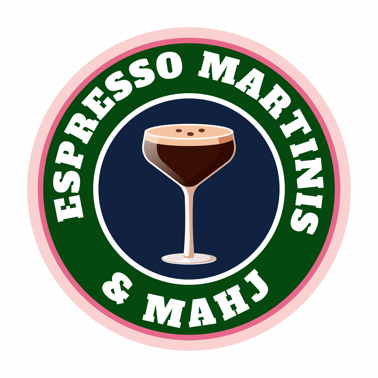 Espresso Martini & Mahj Merit Sticker (Sold in sets of 20)