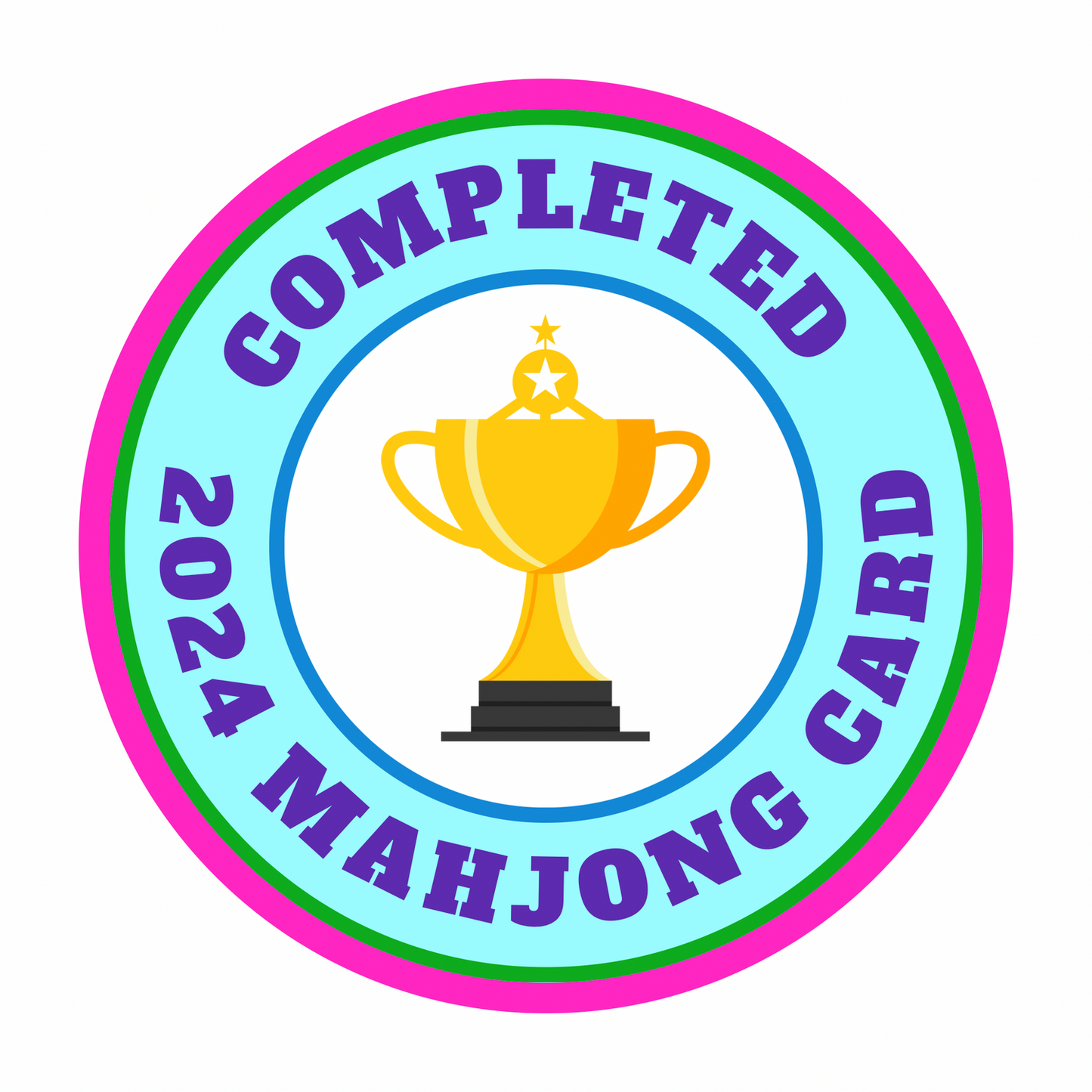 Completed 2024 Mahjong Card (Sold in Sets of 20)