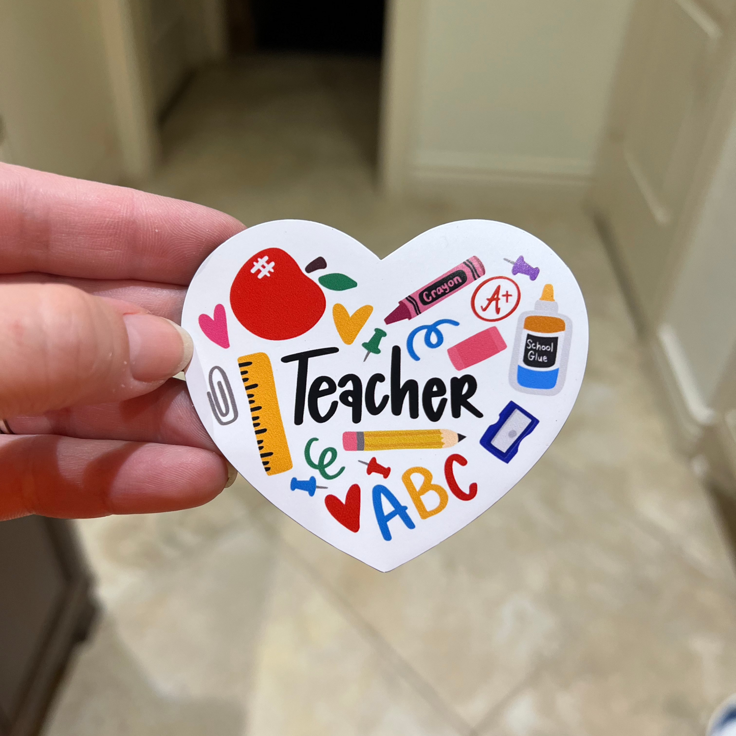 Teacher Heart Magnet
