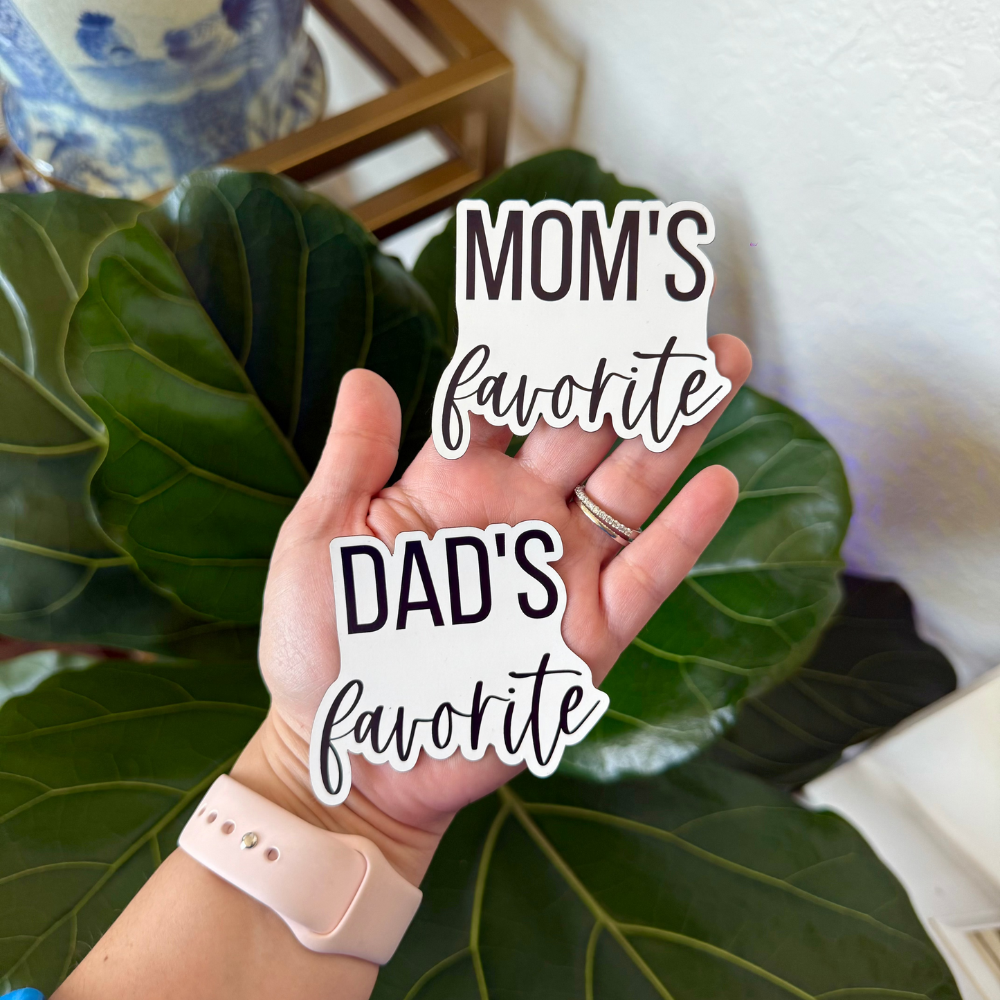 Mom's Favorite & Dad's Favorite Magnets (Sold Separately)