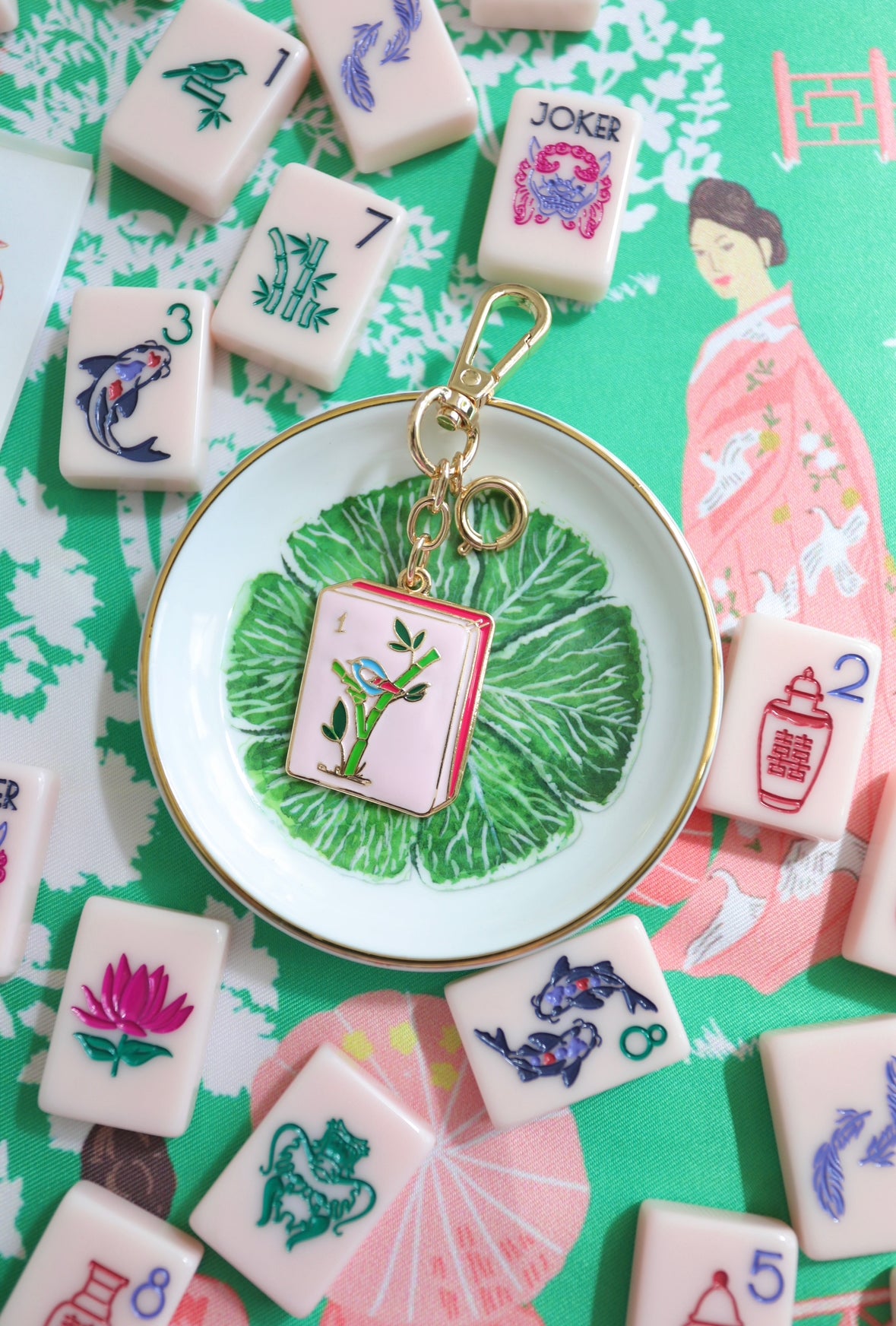 Mahjong Tile Keychain