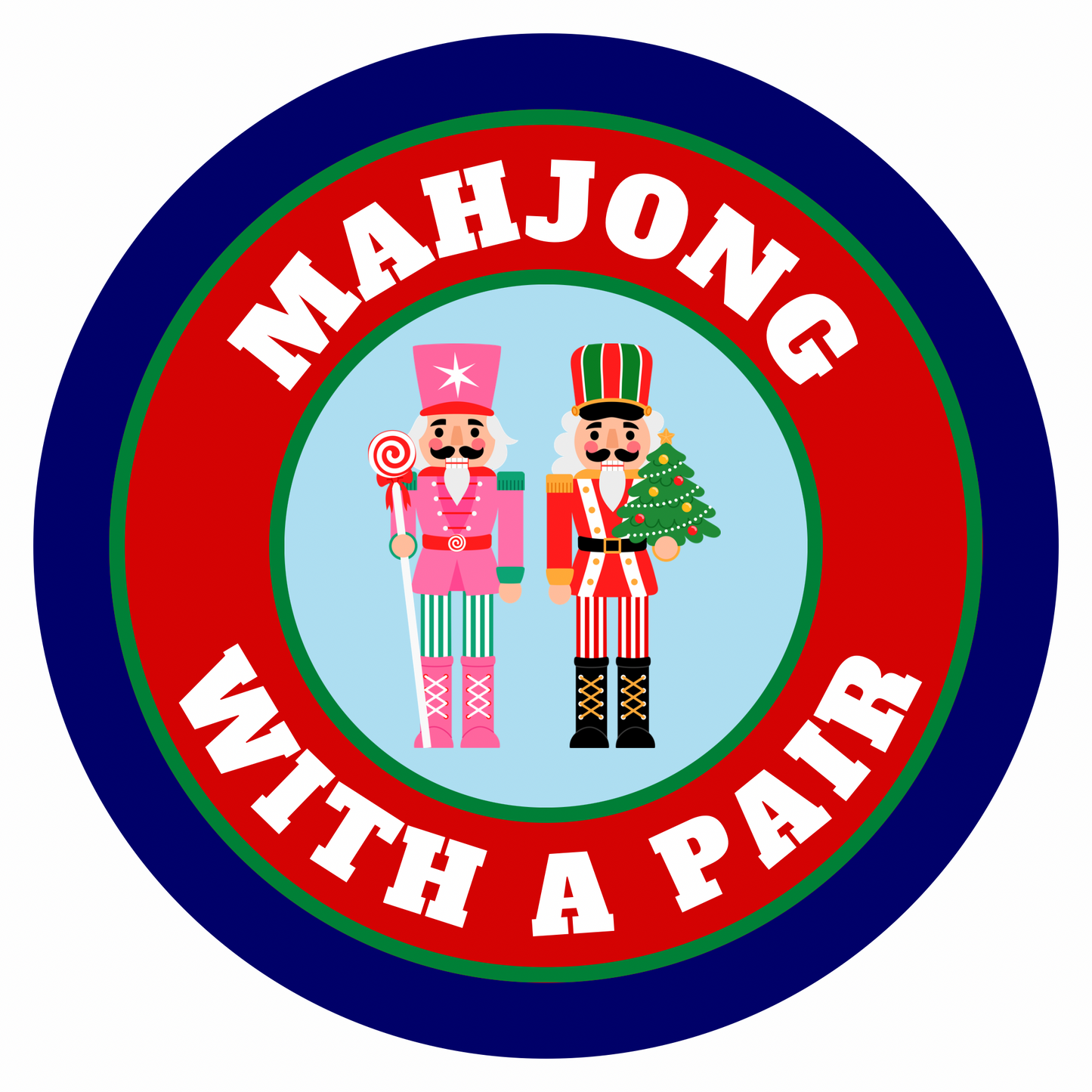 Mahjong With A Pair Nutcracker Magnet