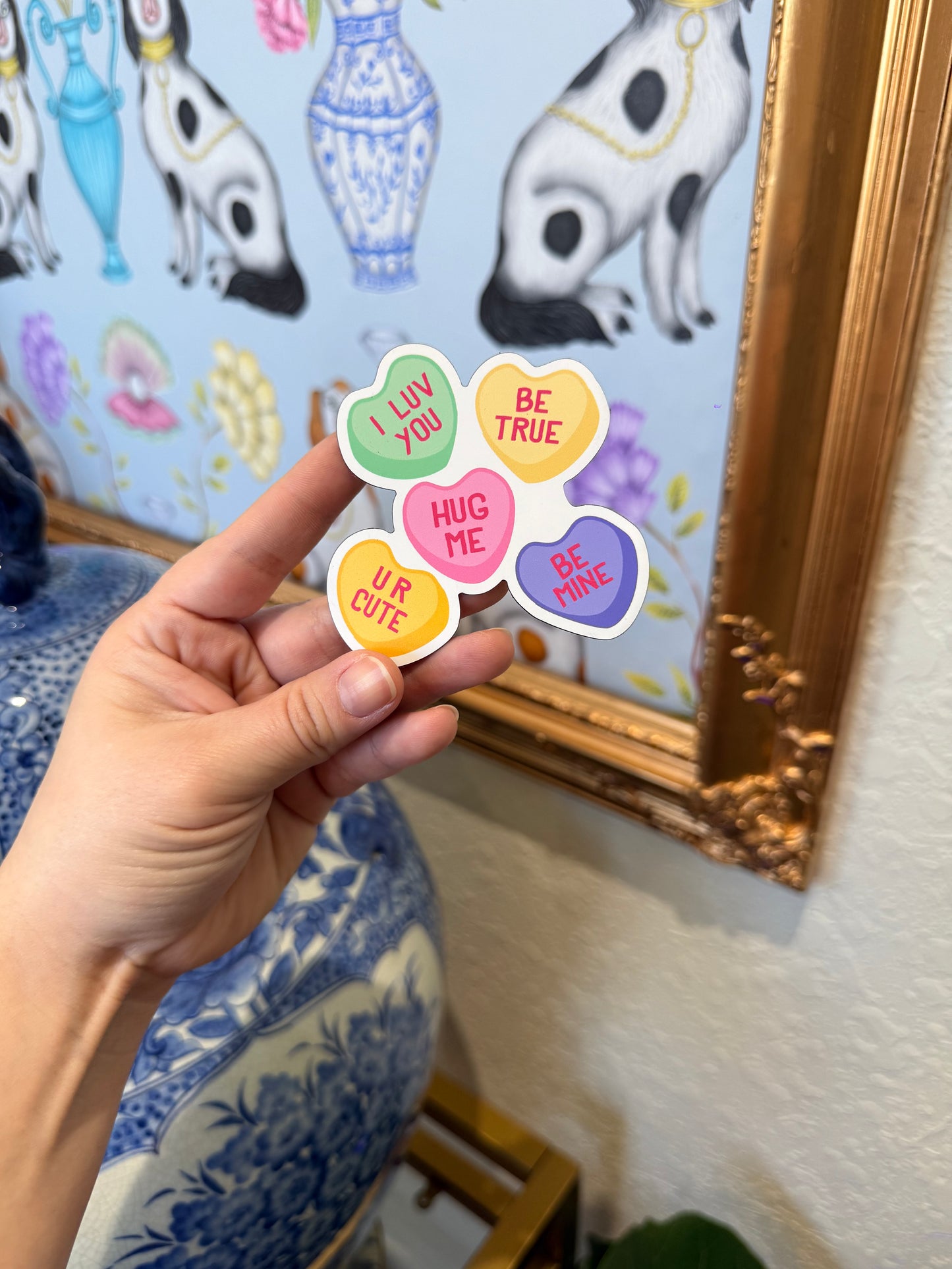 Conversation Hearts Magnet