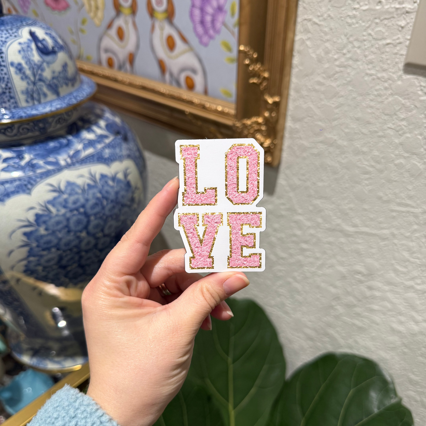 Love Chenille Magnet