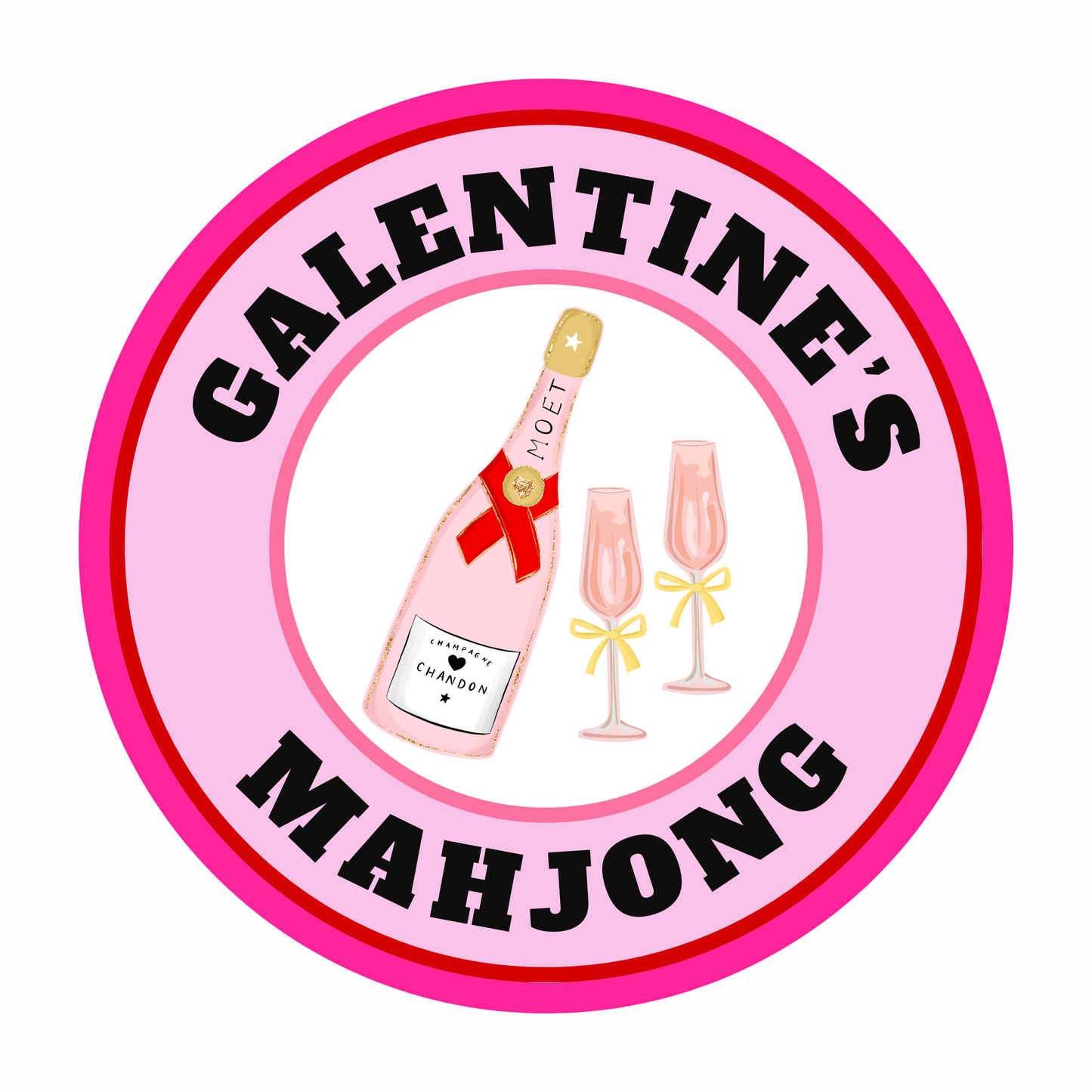 Galentine's Mahjong Merit Sticker (Sold in sets of 20)