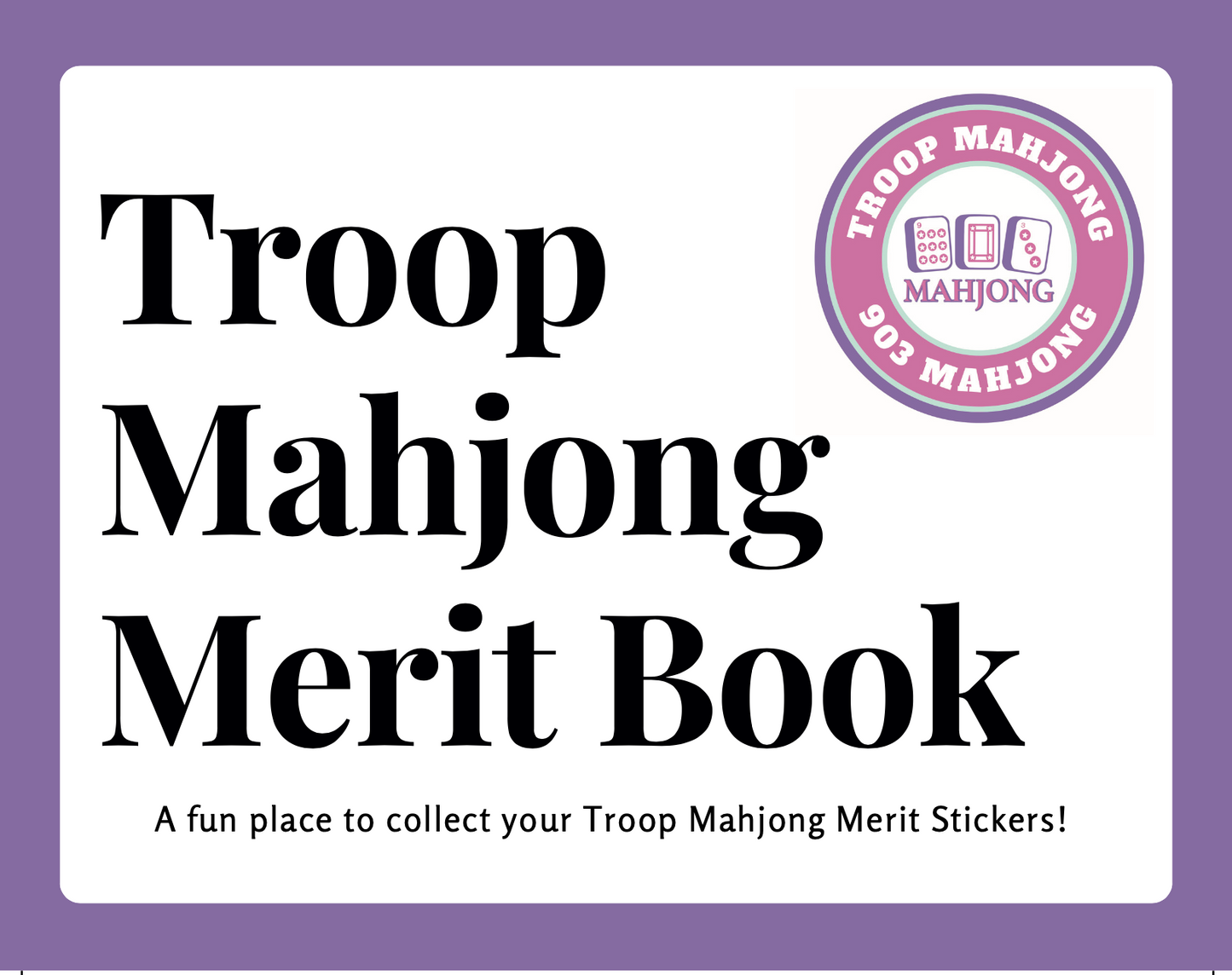 Troop Mahjong Merit Card (Sold in Sets of 4)