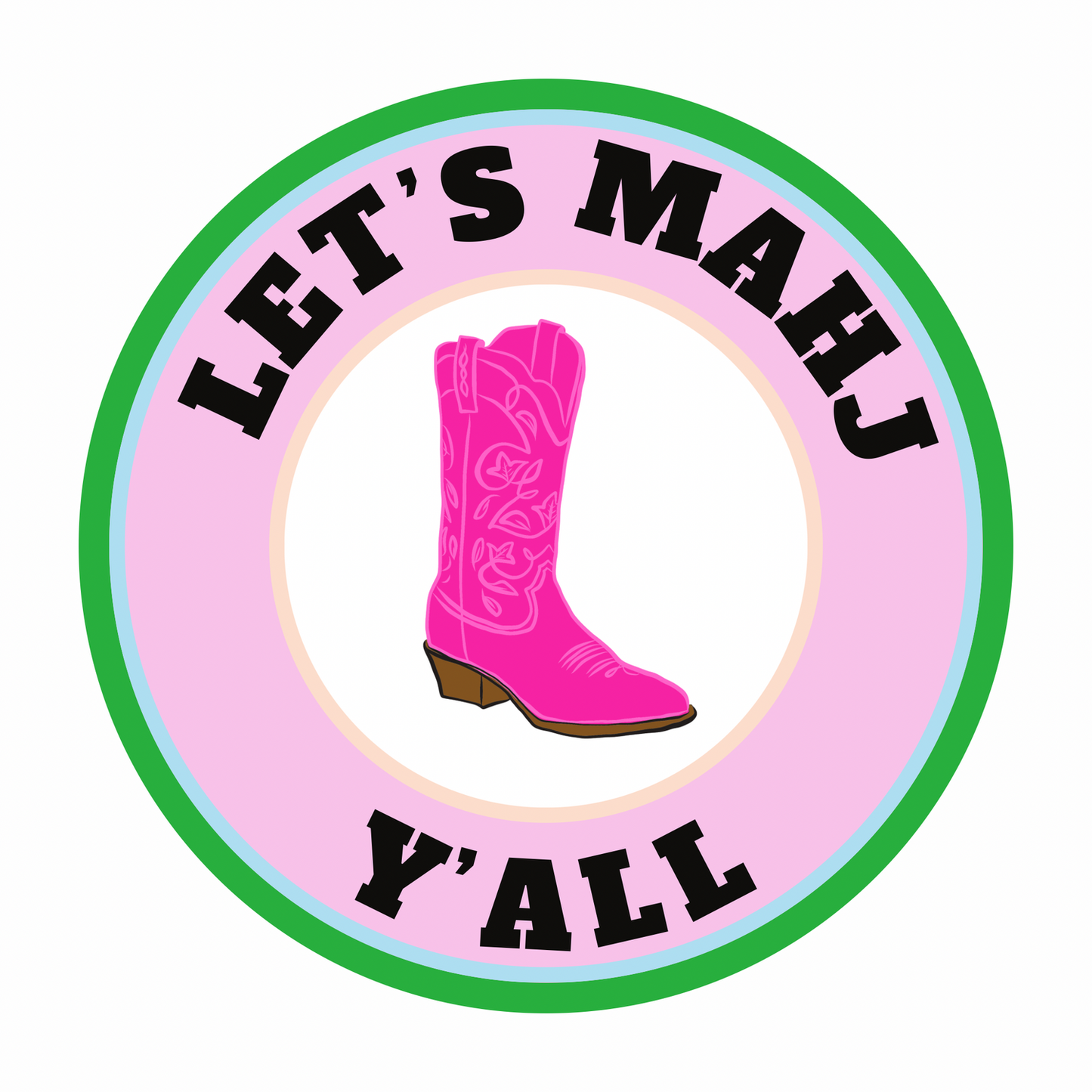 Let's Mahj Y'all Magnet