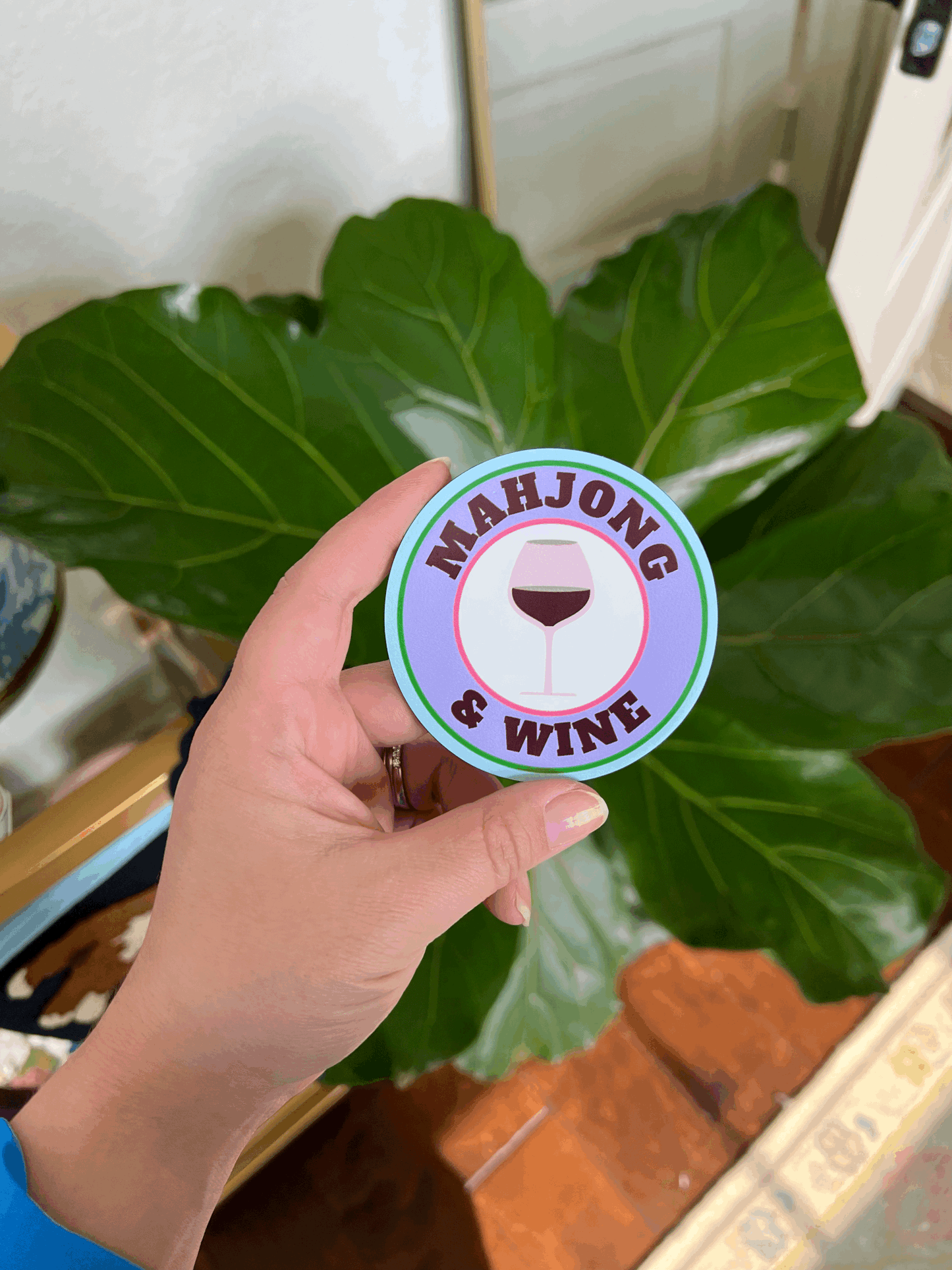 Mahjong & Wine Magnet