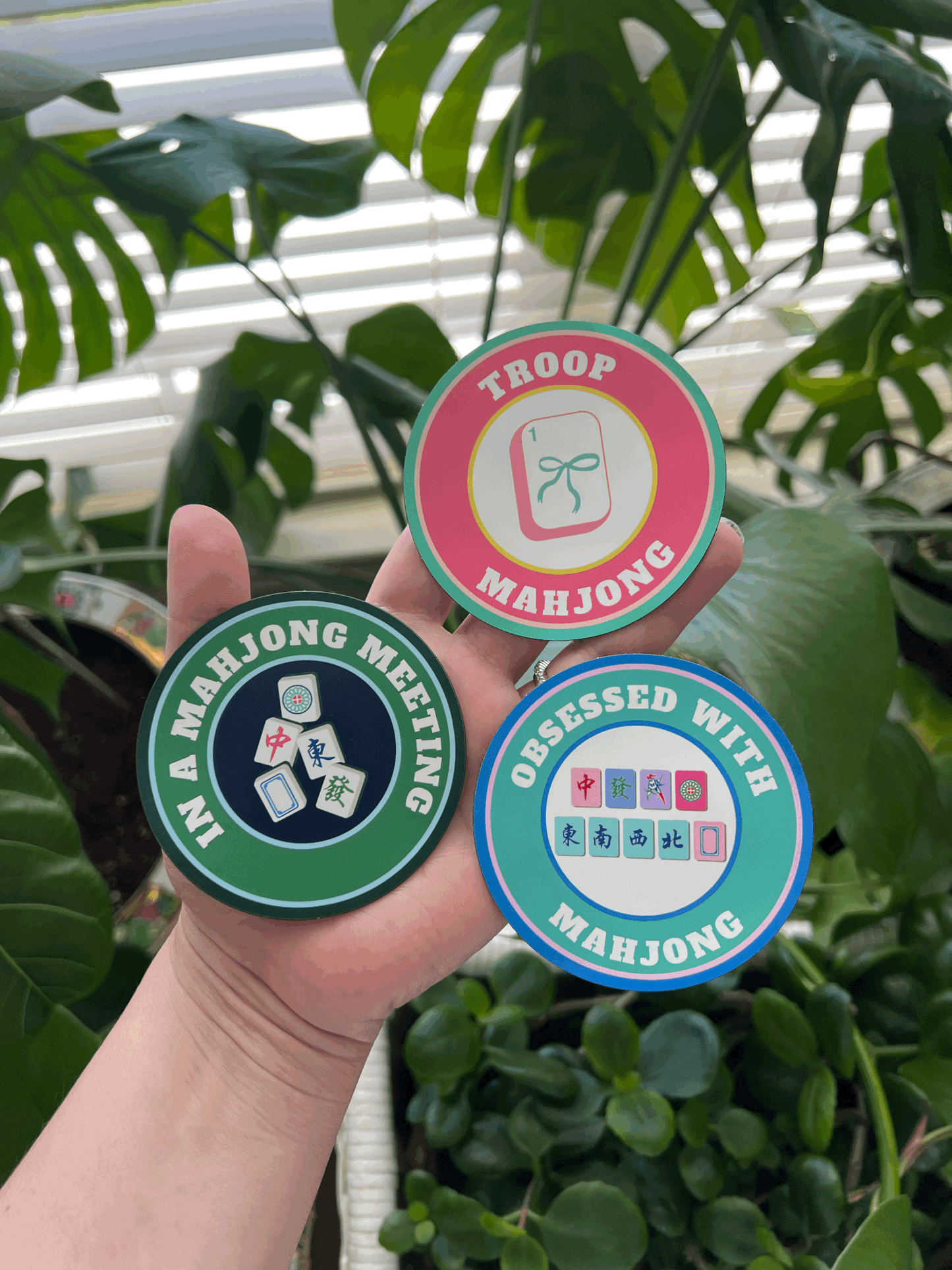 In a Mahjong Meeting Magnet