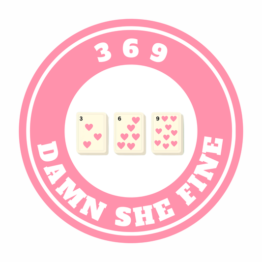 369 Damn She Fine Pink Magnet