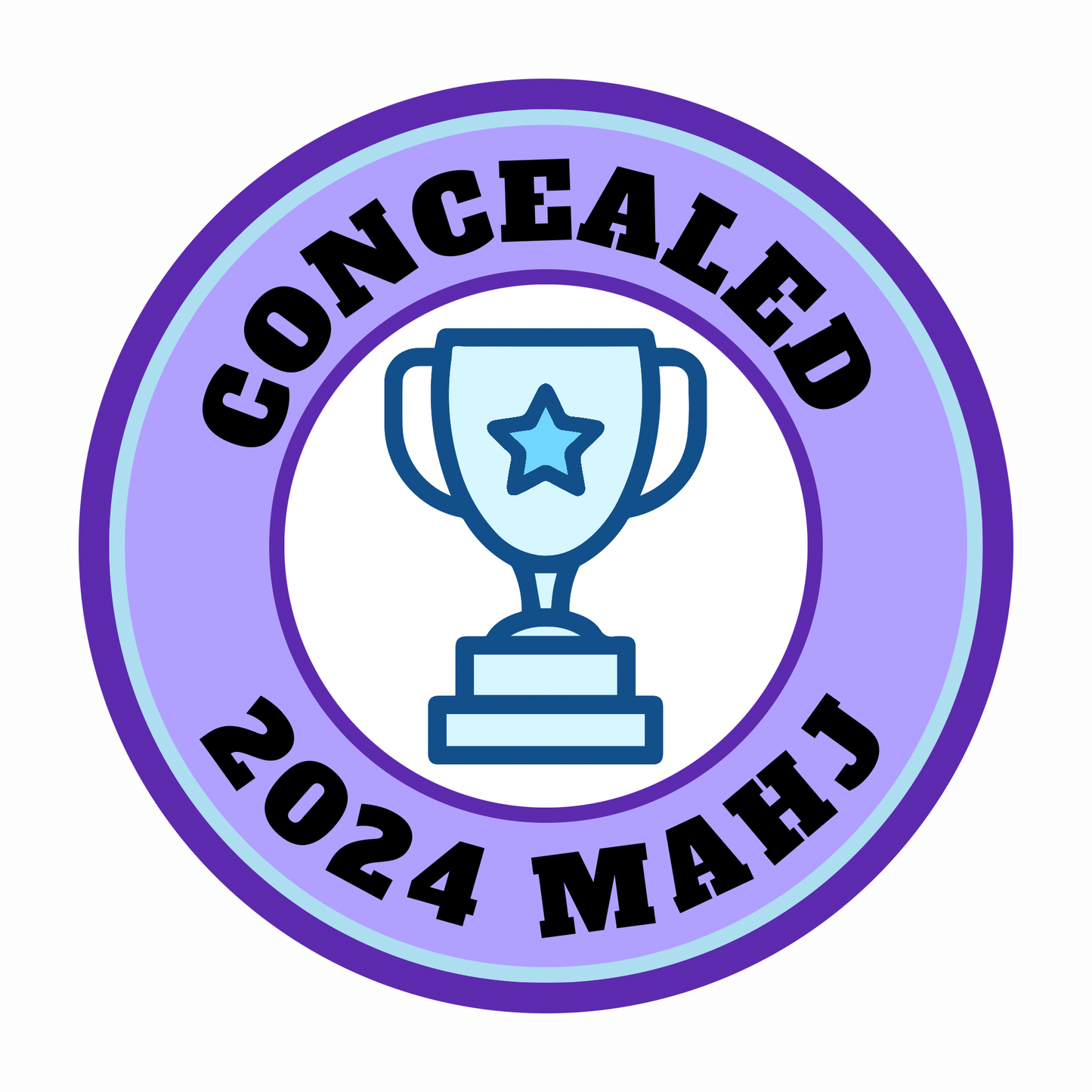 Concealed 2024 Mahj Merit Sticker (Sold in Sets of 20)