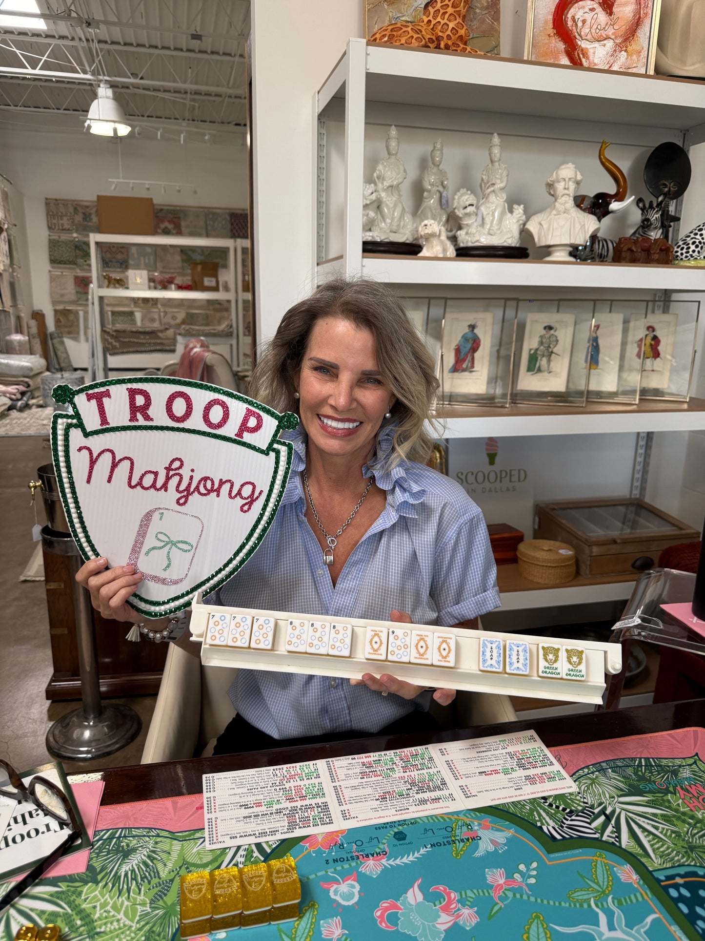 Troop Mahjong Scooped in Dallas Mahjong 101 and Open Play - November 12