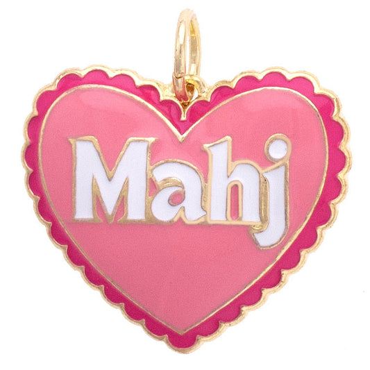 Troop Mahjong Mahj Heart Charm