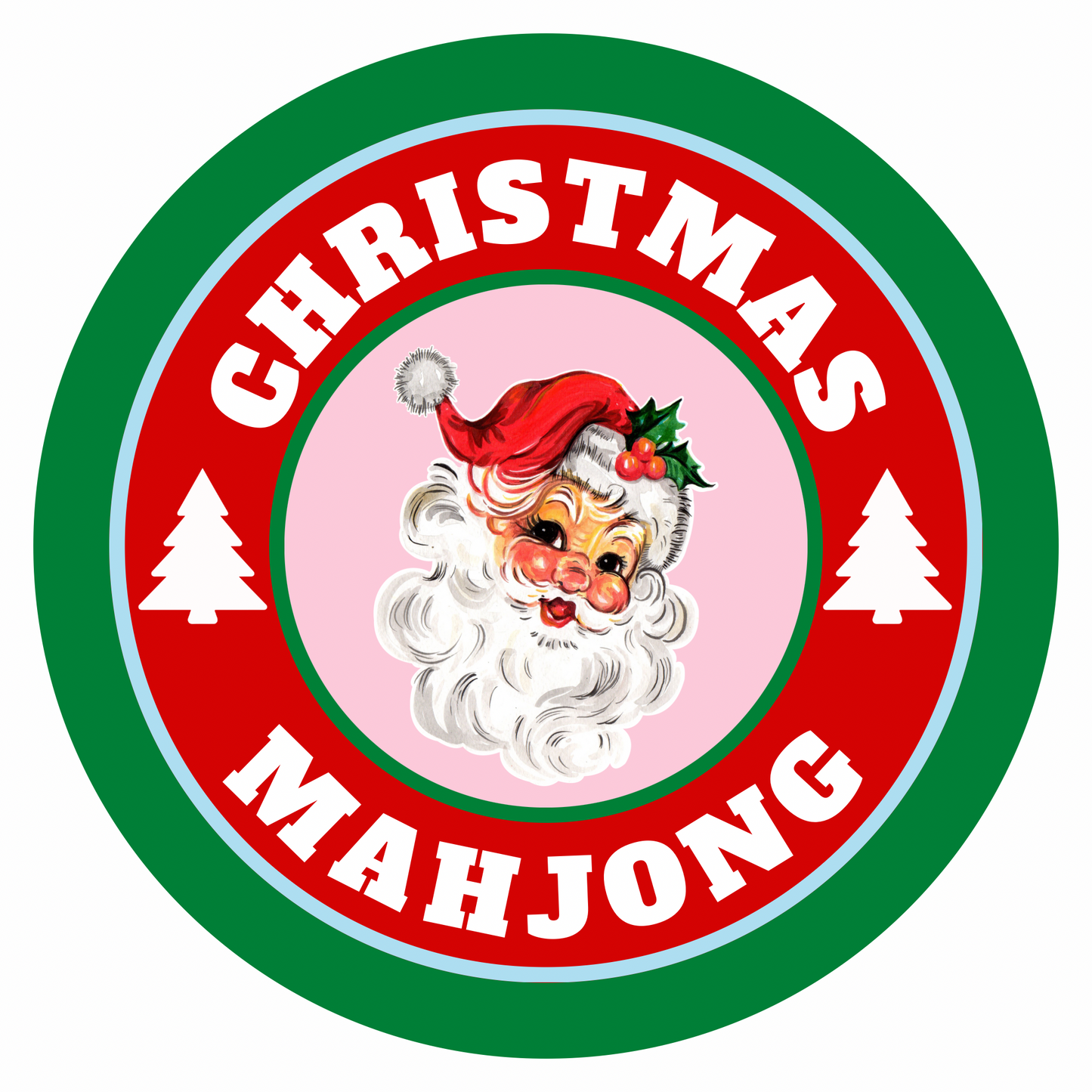 Christmas Mahjong Magnet