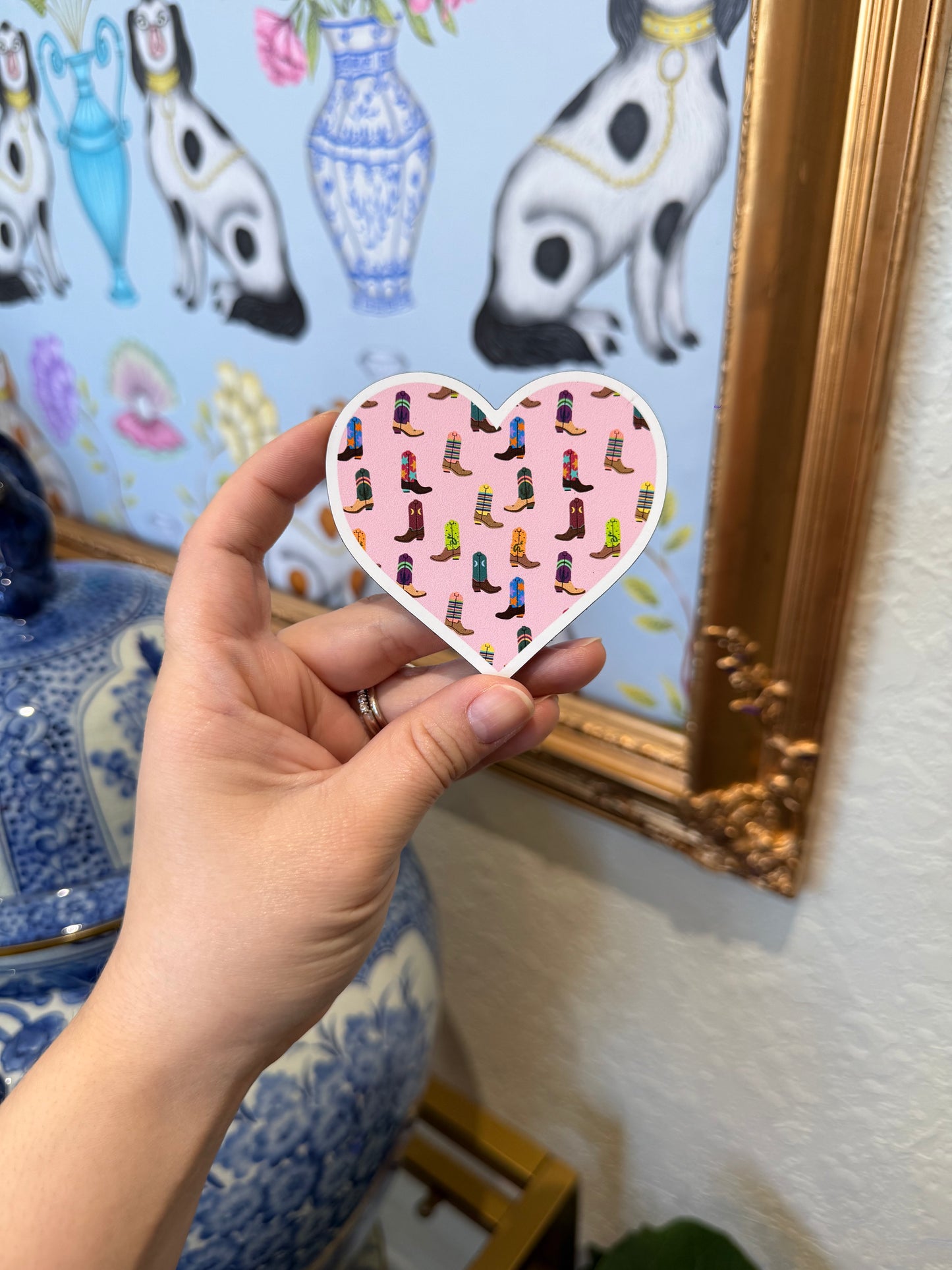 Boots Heart Magnet