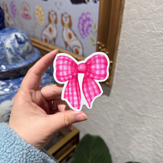 Pink Bow Magnet