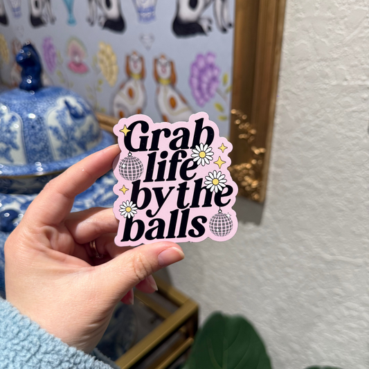 Grab Life By The Balls Magnet