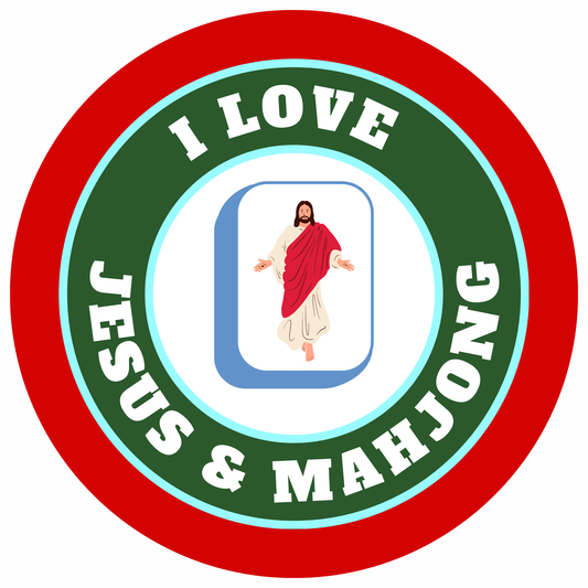 I Love Jesus & Mahjong Magnet