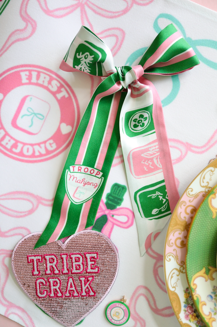 Troop Mahjong Stripe Skinny Scarf