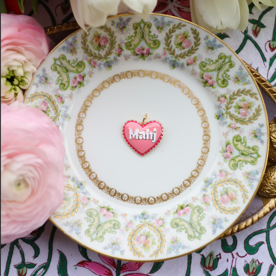 Troop Mahjong Mahj Heart Charm