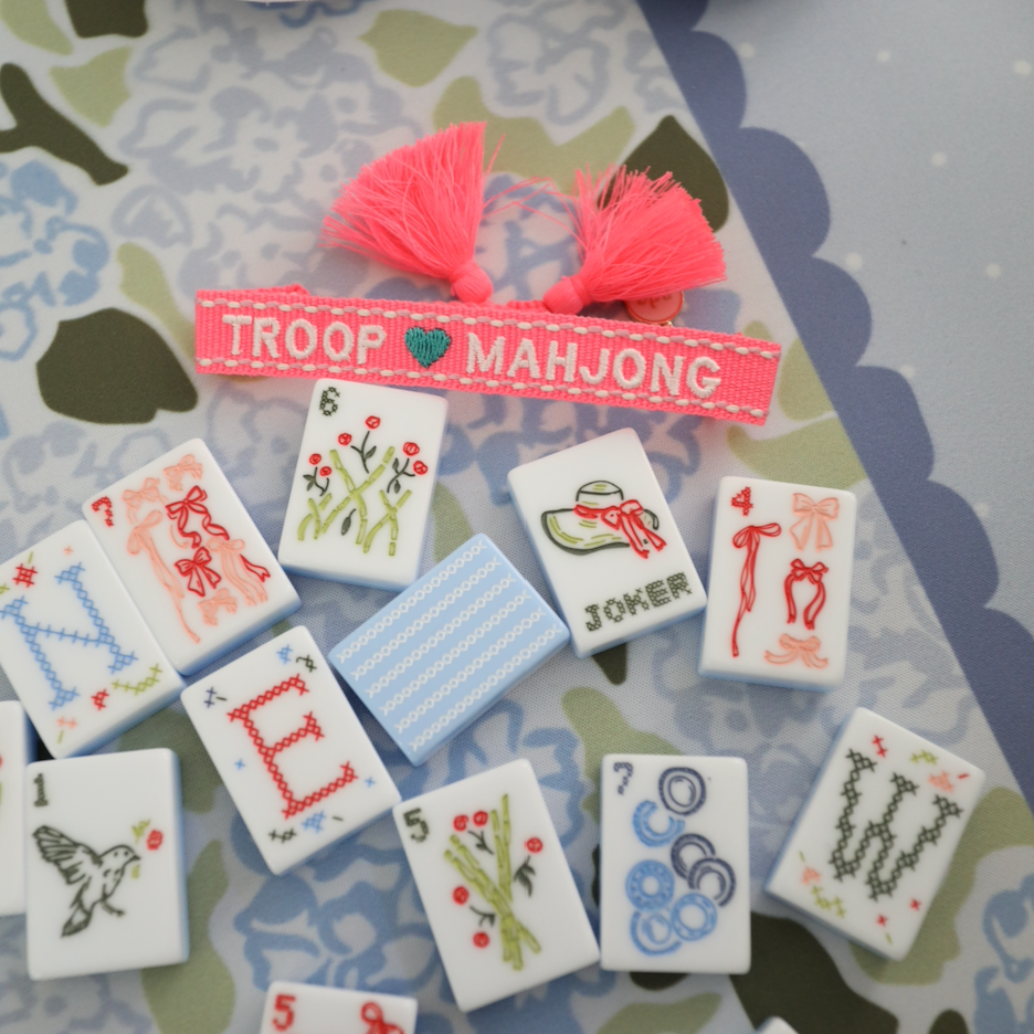 Troop Mahjong Woven Bracelet