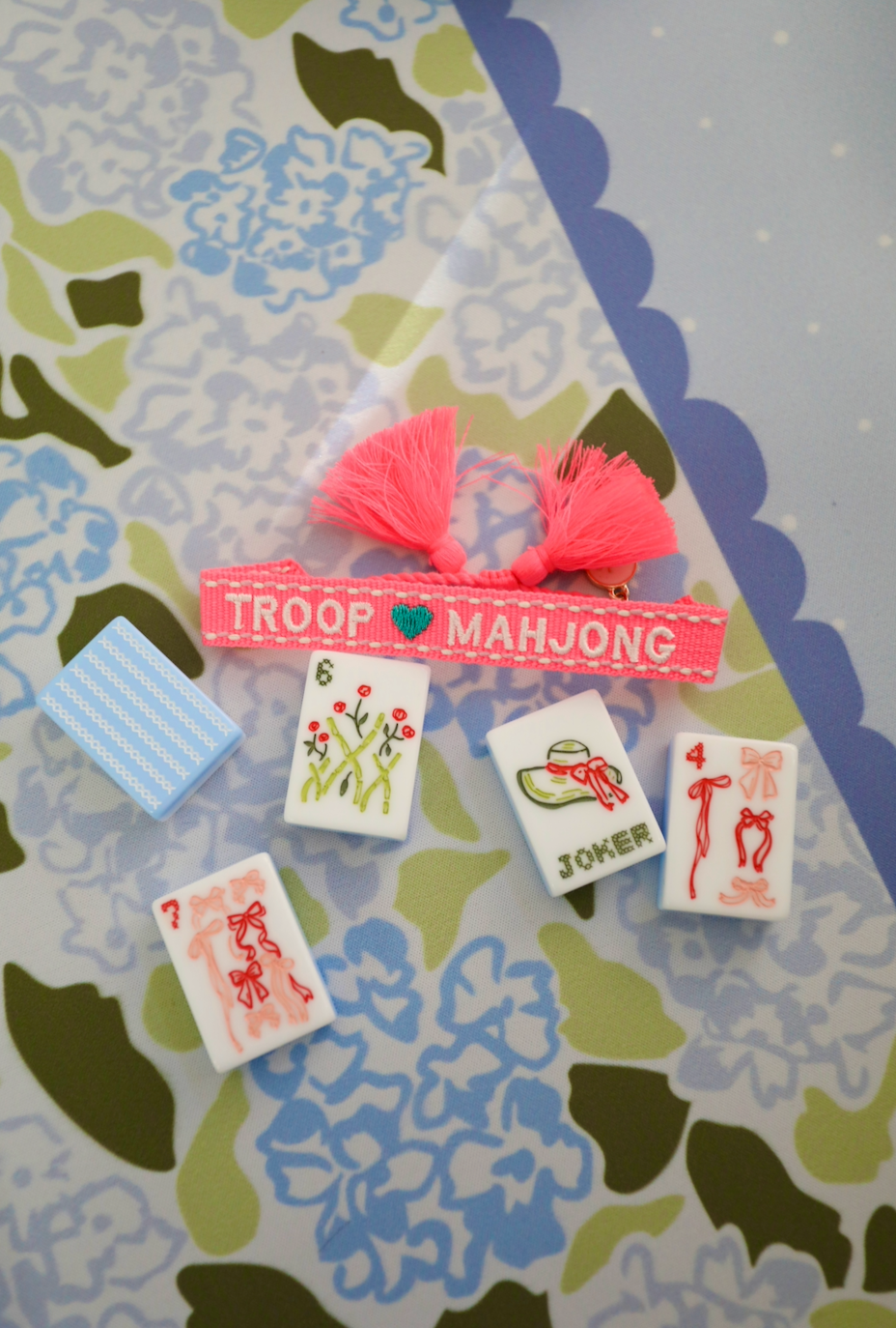 Troop Mahjong Woven Bracelet